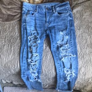 American Eagle jeans destroyed